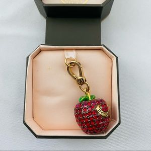 Juicy Couture Apple pave charm NIB